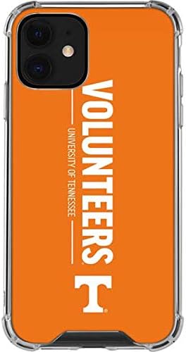 Skinit Clear Phone Case Compatible with iPhone 12 Mini - Officially Licensed University of Tennessee-Knoxville T Logo Vols on Gray Design