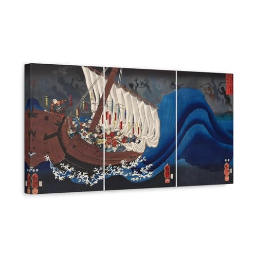 Tableau Japonais Fantômes de Taira Kuniyoshi Solution pour Habiller un Mur Vide Format Paysage