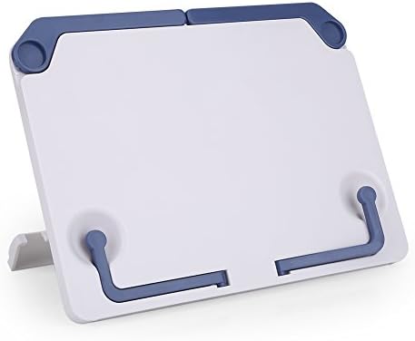 Yorhoen Portable Book Stand - Adjustable Reading Holder With Non-Slip Base & Page Clips