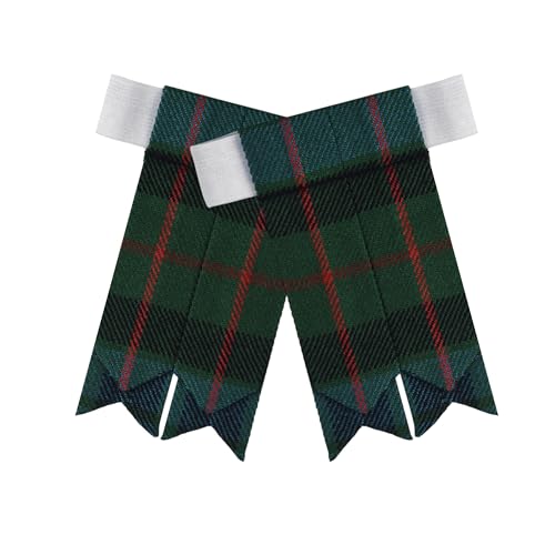 Image of Scottish Tartan Kilt Flashes with Elastic Adjusters