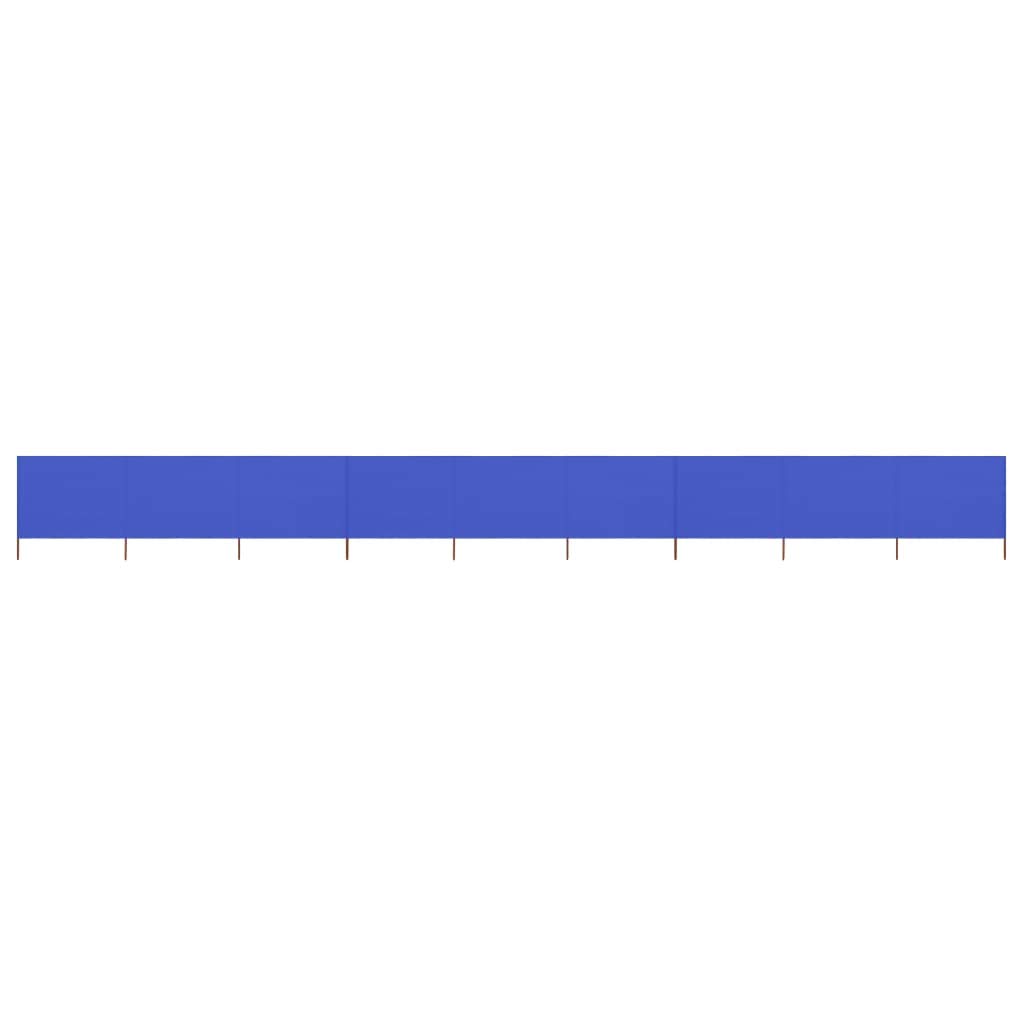 vidaXL 9-panel Wind Screen Fabric 1200x120 cm Azure Blue