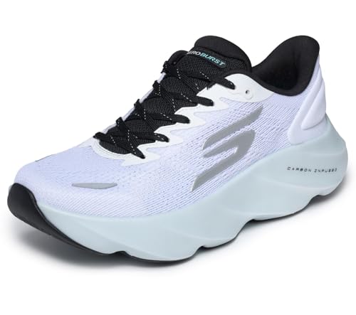 Skechers Women's Aero Burst Running Shoe, White/Black/Blue, 8.5 by Skechers - Used condition - US$118.07