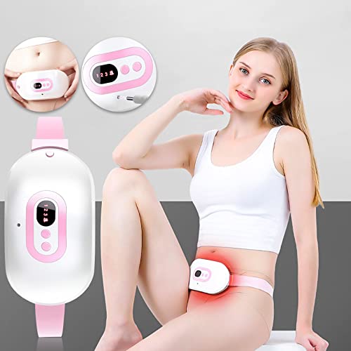 Menstrual Heating Pad for Women, USB Charging Hot Compress Heating Device, Fast Heating Waist Belt with 3 Heat Levels, Heating Pad for Women Girls, Back Abdomen Period Pain Relief