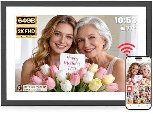 Image of Frameo 64GB 2K 10.1 inch WiFi Digital Picture Frame for Photo & Video Sharing