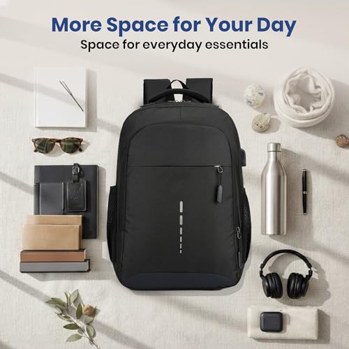 Image of Laptop Backpack with USB Charging Port for 15.6 inch Laptop, Camera, Business, Work, Students for Men & Women