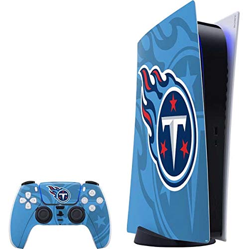 Skinit Decal Gaming Skin Compatible with PS5 Digital Edition Bundle - Officially Licensed NFL Tennessee Titans Double Vision Design