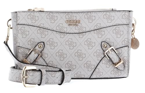 GUESS sac à épaule résolvant le manque de place avec son double compartiment zippé beige