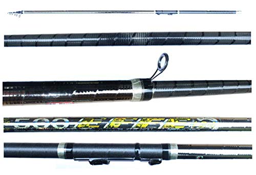  .Canna Bolognese 5 Mt Carbonio Spiralato Pesca Mare Lago Fiume