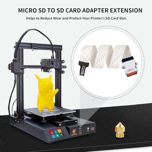 Adaptador micro SD a SD flexible con resistencia para impresoras Ender 3 y 5 4