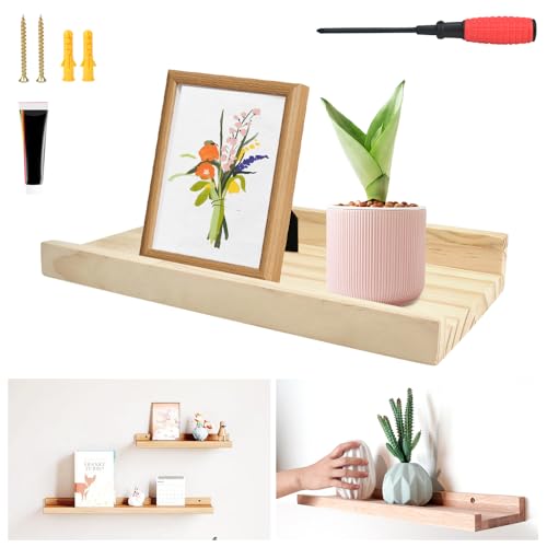 Wolken-Regal Set Aus Kiefernholz - 2 Schweberegale Für Kinderzimmer & Wohnbereich