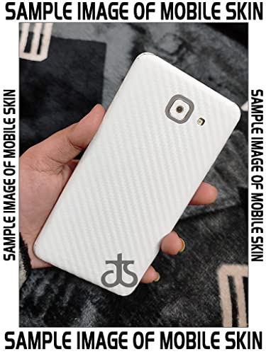 Image of AtOdds - Samsung Galaxy S21 FE Mobile Back Skin Rear Screen Guard Protector Film Wrap with Camera Protector (Coverage - Back+Camera+Sides) (White CarbonFibre)