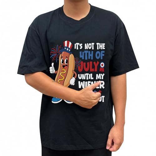 MarisMingle 4th of July T-Shirts - Independence Day Shirt - Patriotic Shirts - American Pride Tshirt - Fourth of July T Shirt - Gifts for Men, Women (Black, 2XL)