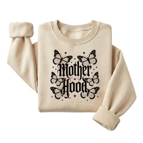 Daytee Mother Hood Butterfly Gothic Sweatshirt Gift for Mom Aesthetic