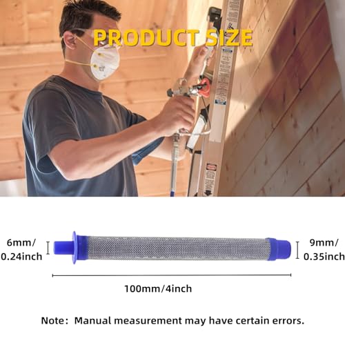 SIPARTS 288716 Inlet Suction Strainer (1 Pack) and 288749 Airless Spray Machine Filter (3 Pack) Kit for Airless Paint Sprayers Gun