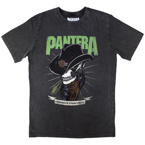 Pantera Skeleton Cowboy Limited Edition 999 Only Premium Wash T Shirt Size M