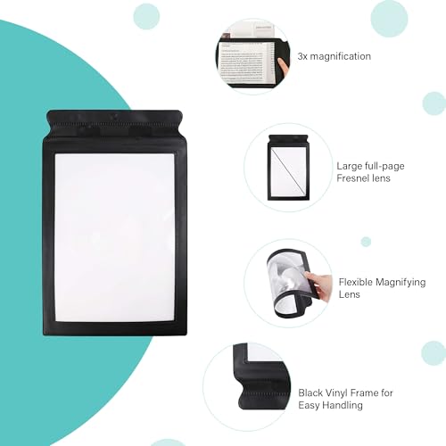 Image of oddpod A4 Big Size Fresnel Lens & Flexible Plastic 3X Magnifying Sheet with Frame - Pack of 1 piece