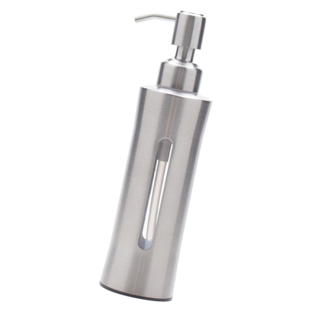 Dispenser Sapone Bagno in Acciaio Inox 304, Bottiglia Visibile