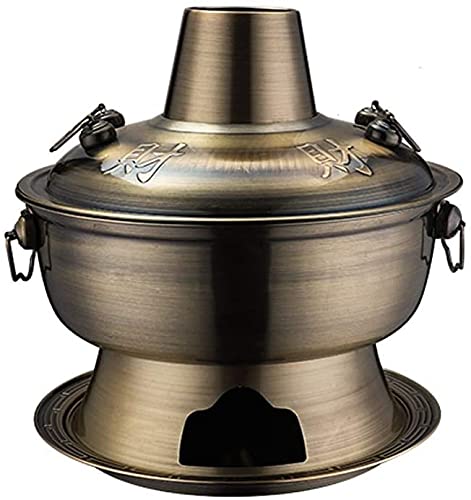 Olla mongola de acero inoxidable 304 y cobre con alta retención térmica