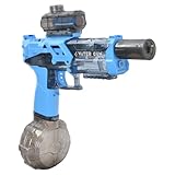 kaitou 水鉄砲 電動ウォーターガン 連射式 LED ライト 光る 600ml給水タンク 充電式 軽量 水遊び (ブルー) [並行輸入品]