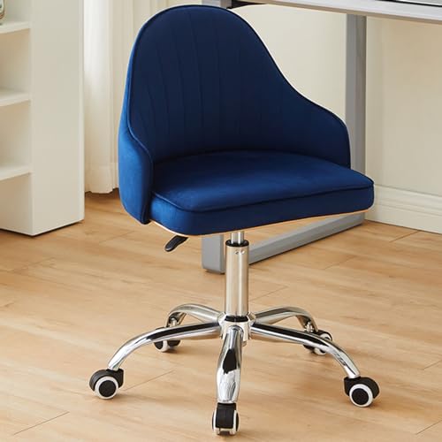 Chaise de bureau ergonomique en velours pivotante et réglable