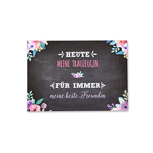 FEENSTAUB Trauzeugin Geschenk Karte Danke, Hochzeit Trauzeugin, Geschenk Hochzeitstag Beste Freundin, Danke sagen, Trauzeugin Geschenk, Überraschung Trauzeugin Dankeschön an die Trauzeugin FEENSTAUB Trauzeugin Geschenk Karte Danke, Hochzeit Trauzeugin, Geschenk Hochzeitstag Beste Freundin, Danke sagen, Trauzeugin Geschenk, Überraschung Trauzeugin Dankeschön an die Trauzeugin