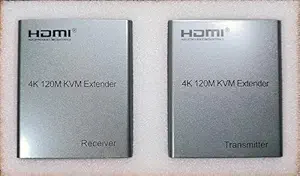 RAMEX 4K HDMI Extender Over Cat6/Lan/Ethernet with USB KVM 120M, Support 4K Resolution