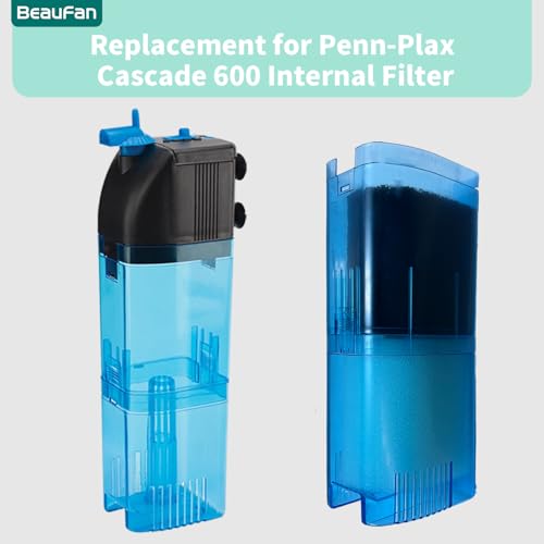 Image of 8 Pack Sponge Filters Compatible with Penn-Plax Cascade 600 Filter, 4 Pack Carbon Filters & 4 Pack Foam Filters