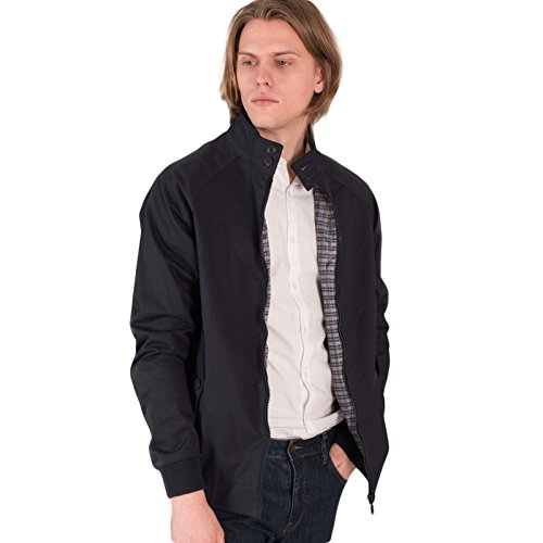 PAUL BERMAN Men's Navy Casual Harrington Jacket S to 3X…4