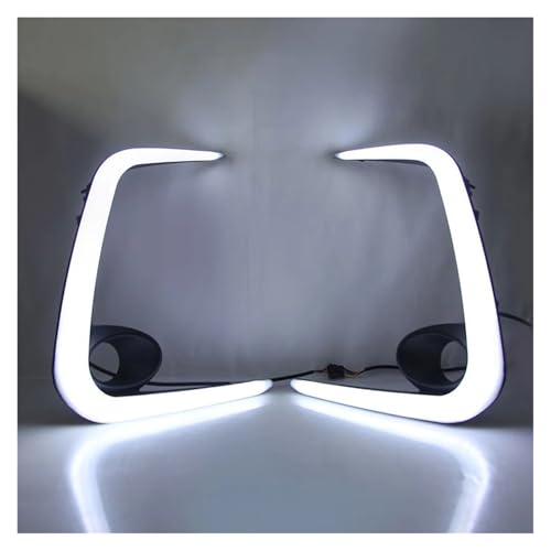 Luces diurnas LED con intermitente amarillo Toyota Corolla kit parachoques ABS 3