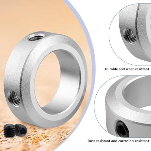 Mbsomnus 5 Stück Stellringe 12mm Klemmring ID 12mm AD 20mm Breite 8mm Stellringe Welle für Rad Axle Getriebe CNC-Maschinen