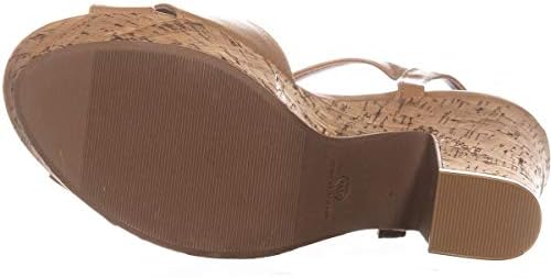 American Rag Womens Jamie1 Peep Toe Special Occasion Ankle, Tan pu, Size 10.0 | Image 6