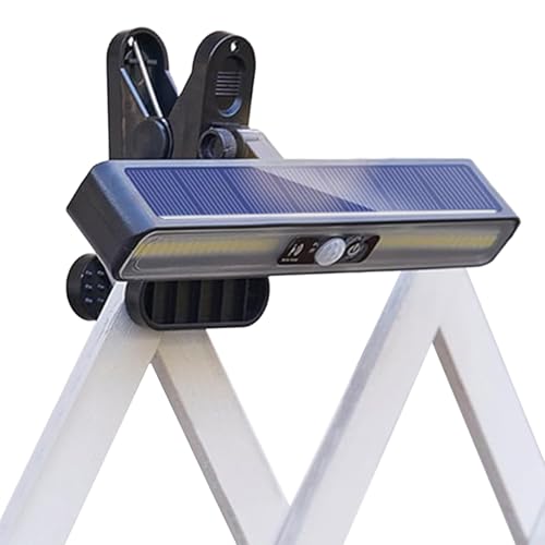 Lampe solaire à clipser avec détecteur de mouvement extérieur et angle 120° réglable