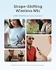 BOYA Magic Microphone Wireless(Stand not included), Clip On, Handheld, Desktop, On-camera, Microphone for iPhone 15/16 Series, Mini Lavalier Mic with USB-C Plug, Lapel Mic for Streaming, Vlogging #1