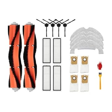 Compatible With Xiaomi Mi Robot Vacuum-Mop 2 Ultra STYTJ05ZHM Hepa Filter Vacuum Cleaner Accessories Dust Bags Mop Cloth Main Side Brush(20pcs)