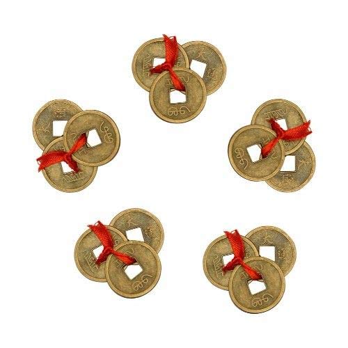 Yellow Iron Lucky Coins -Set of 15