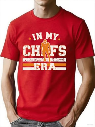 Football Shirts for Men in My Game Day Era Football Team Tshirt Game Day Season Fans Gift Tee Tops Red