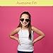 Valair Candyland Girls' 2-Pack 100% Cotton Spaghetti Straps Tank Top Undershirt Cami Set, 8 White