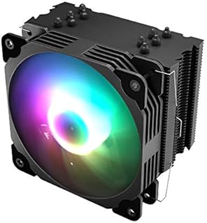 Vetroo V5 CPU Air Cooler w/ 5 Heat Pipes 120mm PWM Processor 150W TDP Cooler for Intel LGA 1700/1200/115X AMD Ryzen AM4 Universal Socket w/Addressable RGB Lights Sync(V5, Black)