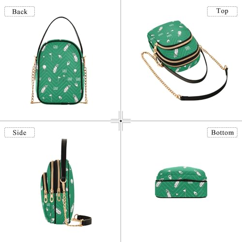 Image of MCHIVER Golf Crossbody Bag for Women Cell Phone Purse Wallet with Removable Chain Shoulder Handbag