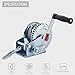 OPENROAD 1600lbs Hand Winch Boat Winch, Hand Crank Winch with 10m (32ft) Cable Manual Winches, Two-Way Adjustable Boat Trailer Winch, Corrosion Resistant Towing Winches (1600lbs)