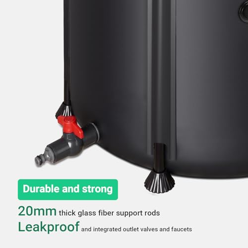 Barils d'eau pliables en PVC de 500 L pour collecter l'eau
