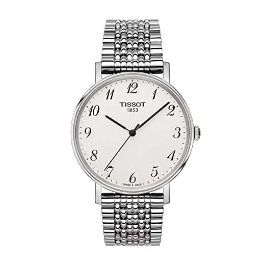 Tissot herr analog kvarts Everytime medium armbandsur med rostfritt stål armband T1094101103200
