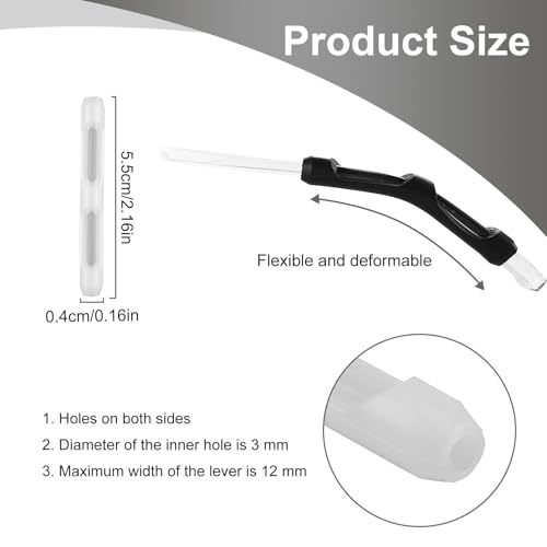 Lot de 8 paires de branches antidérapantes en silicone pour branches de lunettes, support de lunettes confortable pour lunettes de lecture, lunettes de soleil, lunettes de sport, accessoires idéaux – vue 2
