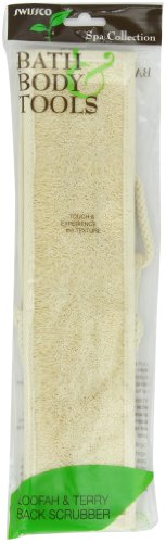 Swissco Loofah & Terry Back Scrubber (Assorted Color Green OR Beige)