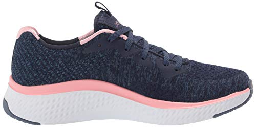 Tênis Solar Fuse - Brisk Escape, Skechers, Feminino, Azul Escuro/Rosa, 35
