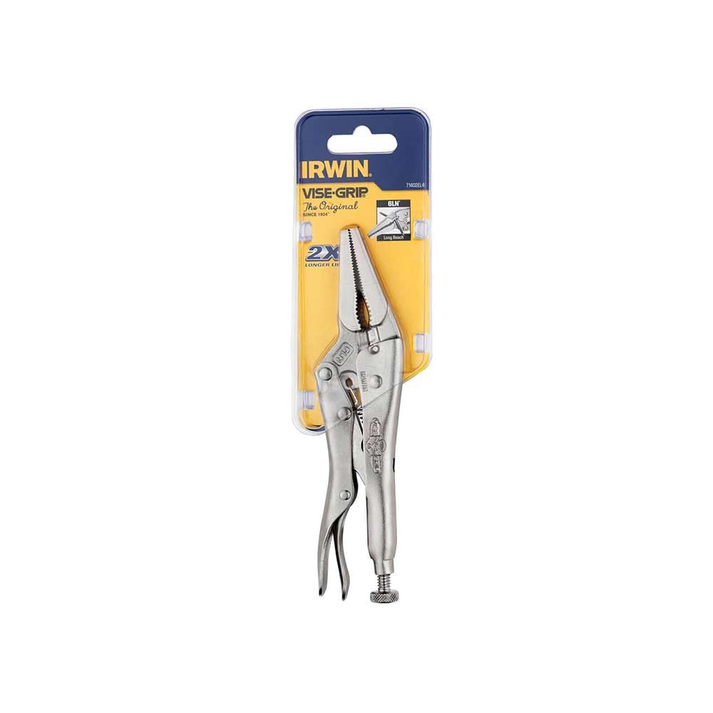 IRWIN T1402EL4 Pinza Autobloccante Becco a Punta con Tronchese Original - 6LN 6”/150 mm. Serraggio 51 mm