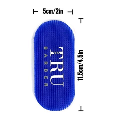 TRU BARBER HAIR GRIPPERS pack 4 piezas colores azul y gris miniatura 4