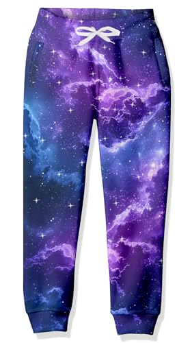 UNICOMIDEA Boys Pants Size 10-12 Years Graffiti Novelty Print Teen Boy Joggers with Pockets Drawstring Waist Kid Sweatpant Graffiti Sports Trousers