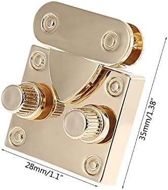 Zamek torebki, Zapięcie typu Twist Turn Lock, zapięcie Metal Gold 28x35mm