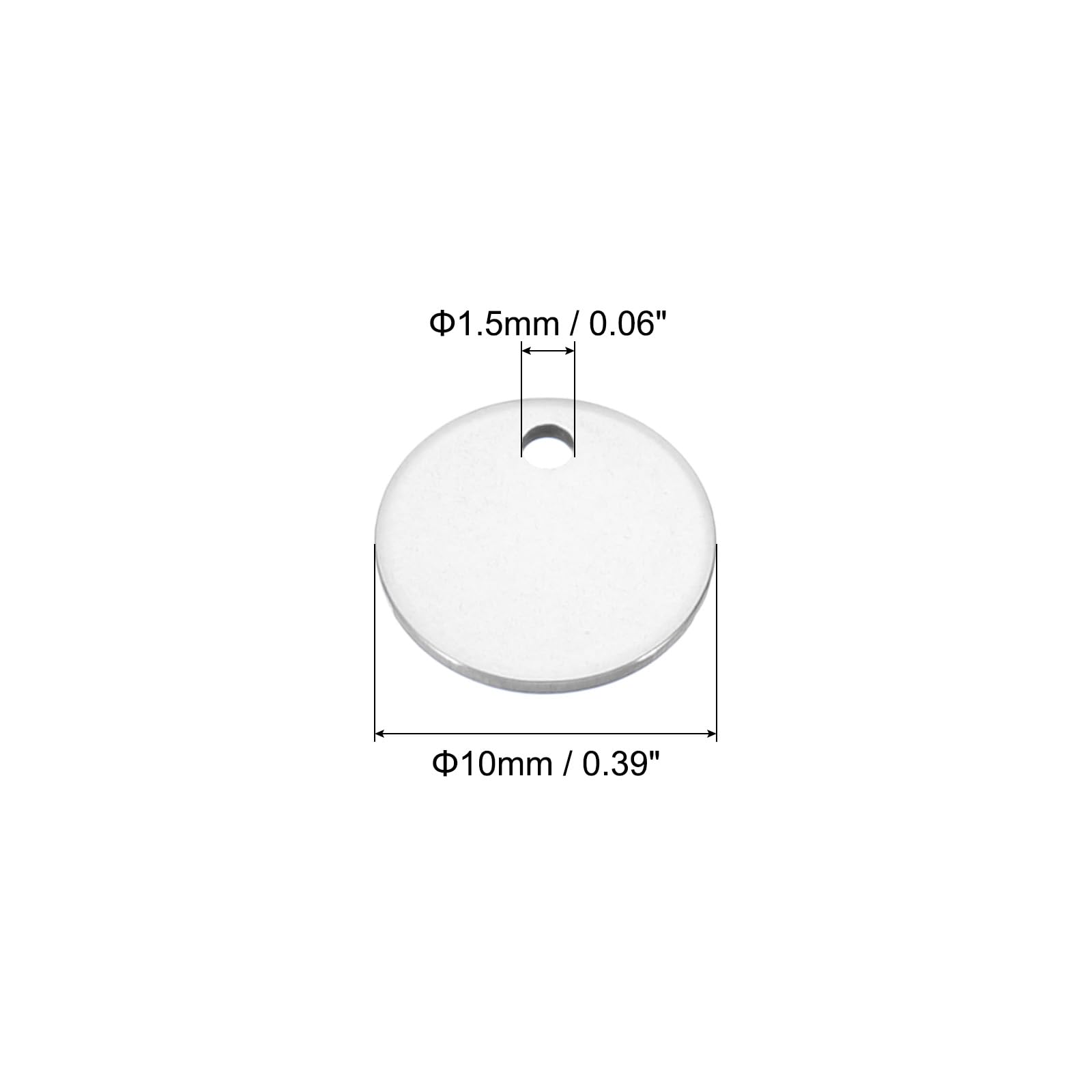 PATIKIL 10mm Brass Disc - Image 2
